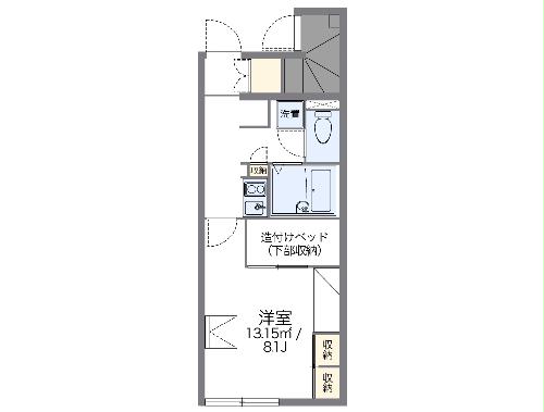 【レオパレス三ッ橘の間取り】