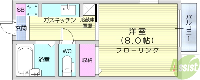 CASA　FUJIKO２の間取り