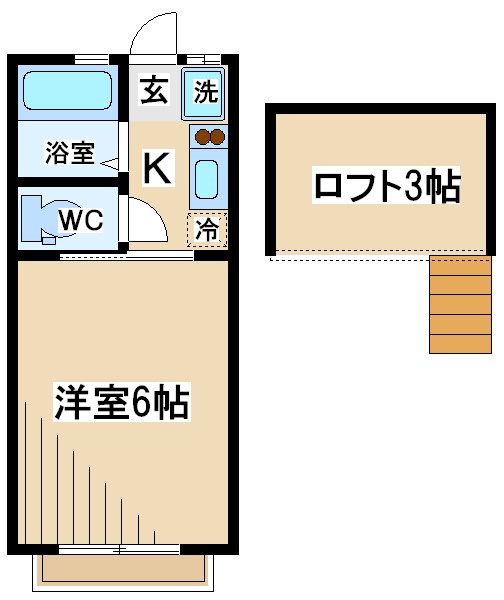 東京都世田谷区給田１（アパート）の賃貸物件の間取り