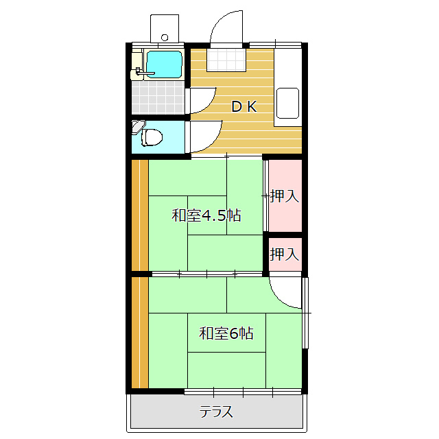 松永アパートの間取り