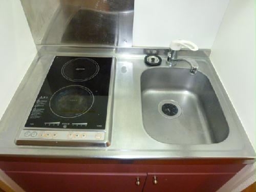 キッチン　電気コンロ２口