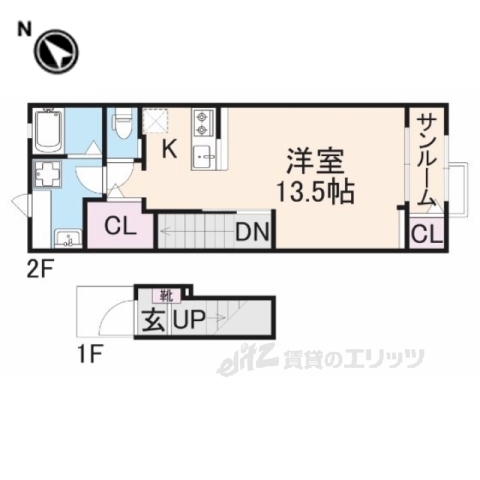 ルミエール弥栄２の間取り