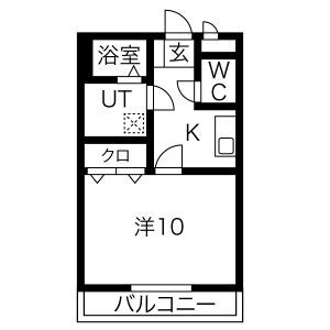 豊川市小坂井町のマンションの間取り