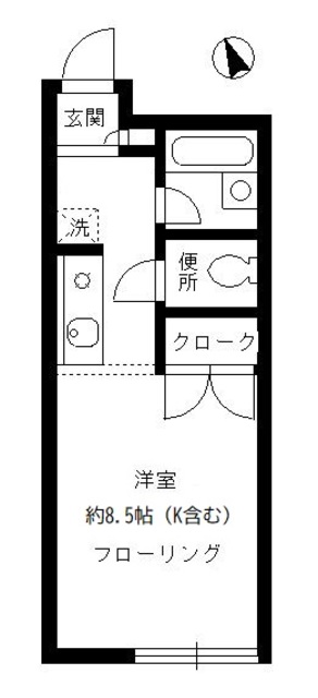 ウエスト自由ヶ丘の間取り