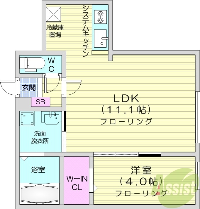 【patio豊平公園の間取り】