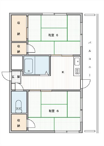 寿ハイツの間取り