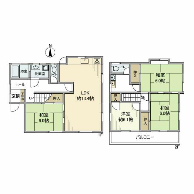 小山台戸建の間取り