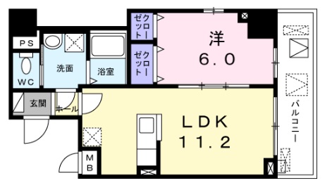 ムーンヒルズ大阪の間取り