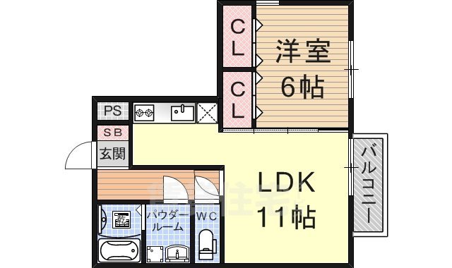 【リビングタウン瀬田A棟の間取り】