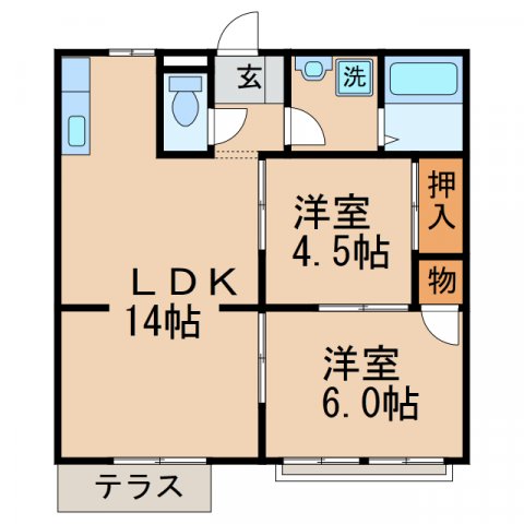 エルデム茜の間取り