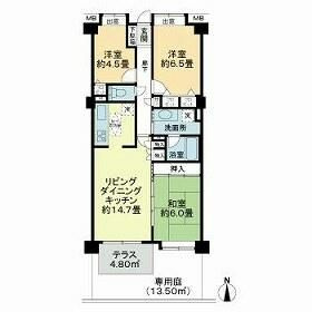 横須賀市船越町のマンションの間取り