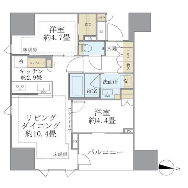 ブリリア本郷ステーションフロントの間取り