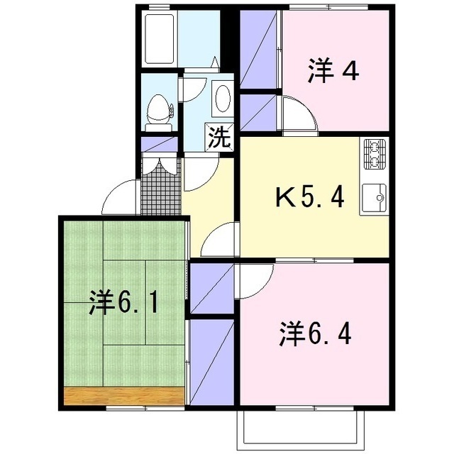 メゾーネやまとの間取り