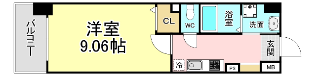 仮称）ＭＤＩマンション門司駅前の間取り