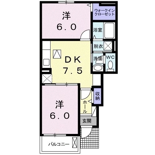 クヴェレ　Iの間取り