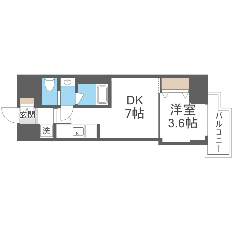 Dimora靭公園の間取り