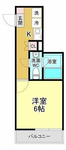 桶川市南のアパートの間取り