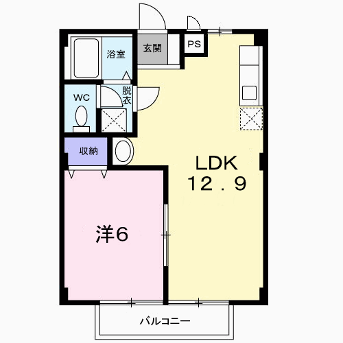 ＧＲＥＥＮハイツ赤地　Ｂの間取り