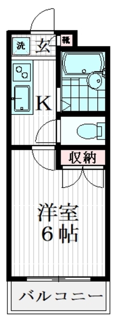 スカイコート馬込の間取り