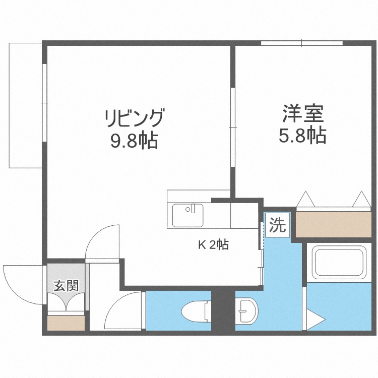 ワンアンドオンリーの間取り