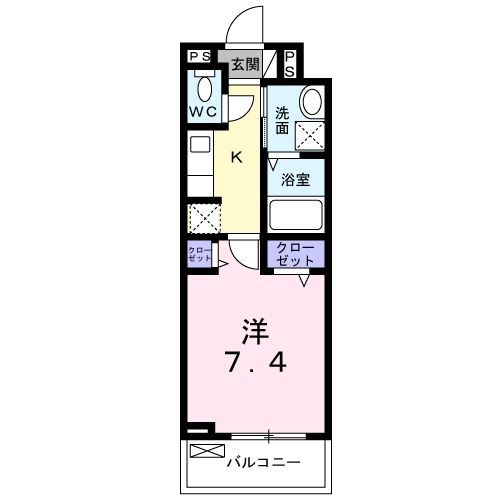 ラフィーネ　富野の間取り