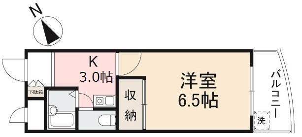 高松市岡本町のマンションの間取り