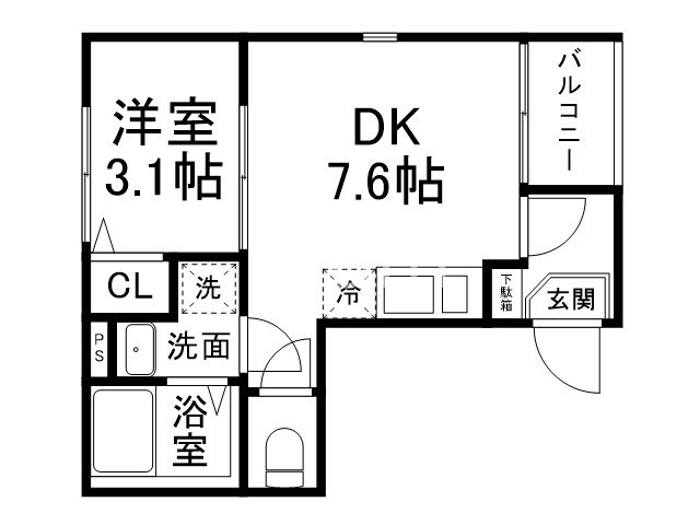 ハーモニーテラス唐橋門脇町の間取り