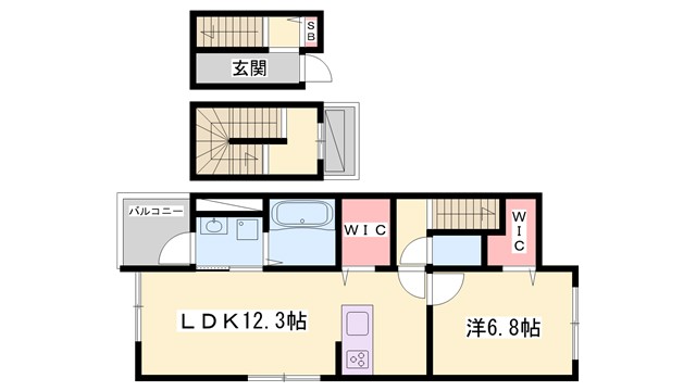 チェルシーの間取り