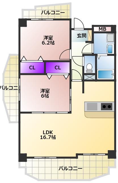 ＲｏｌｌｉｎｇＨｉｌｌｓの間取り