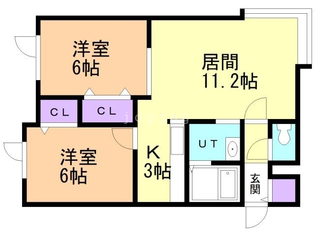 アークコート月寒公園の間取り