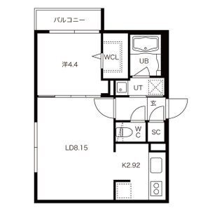 札幌市厚別区青葉町のマンションの間取り