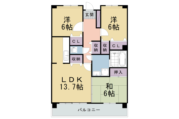 アルカディア２１の間取り