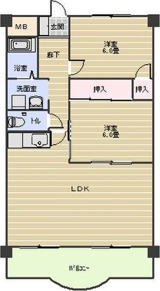 ハイムホワイツの間取り