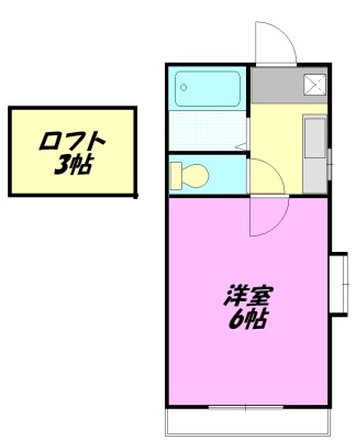 茅ヶ崎市共恵のアパートの間取り