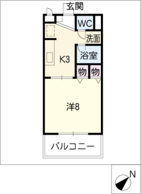 ヴィラ　アドニスの間取り