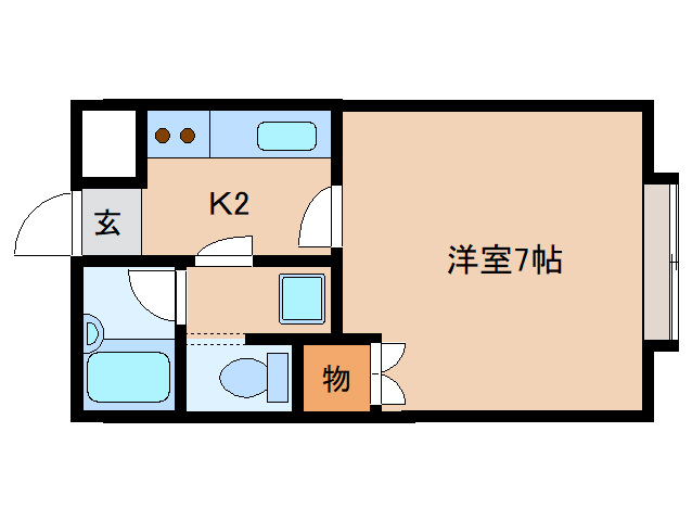 生駒市山崎新町のマンションの間取り