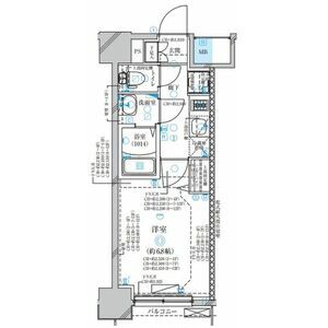 ディアレイシャス名古屋太閤通IIIの間取り