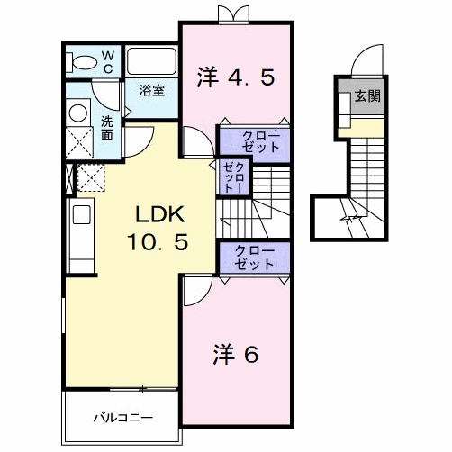 ダンケ吉志の間取り