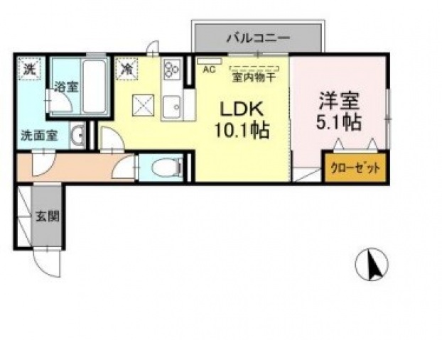 D-room元町の間取り