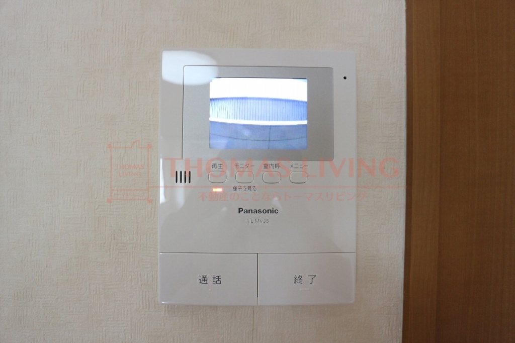 セキュリティ　モニター付きインターホンです。