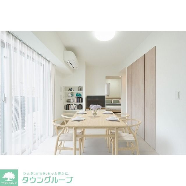 居室・リビング　家具・調度品等はCG加工です。実際の賃貸住居には含まれませ…