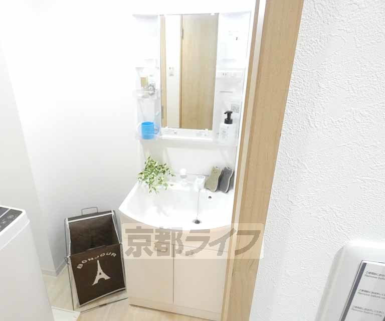 洗面設備　モデルルームです。