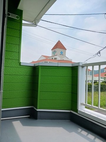 バルコニー　バルコニーがあります