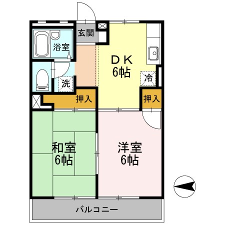 信雄マンションの間取り写真