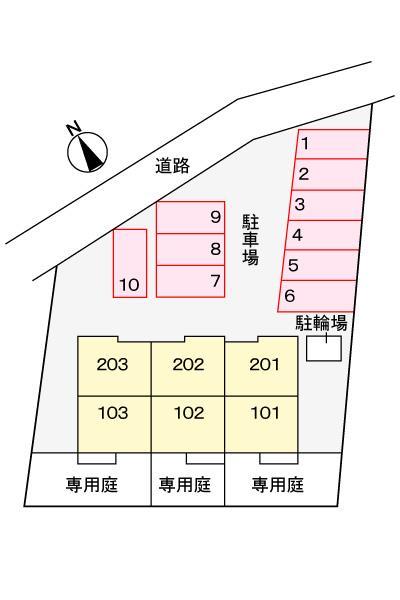 エントランス　敷地配置図