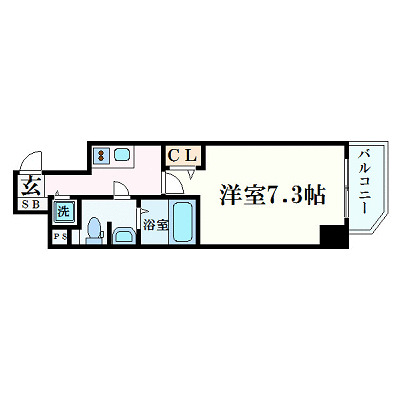 プレサンス梅田東ベータの間取り写真