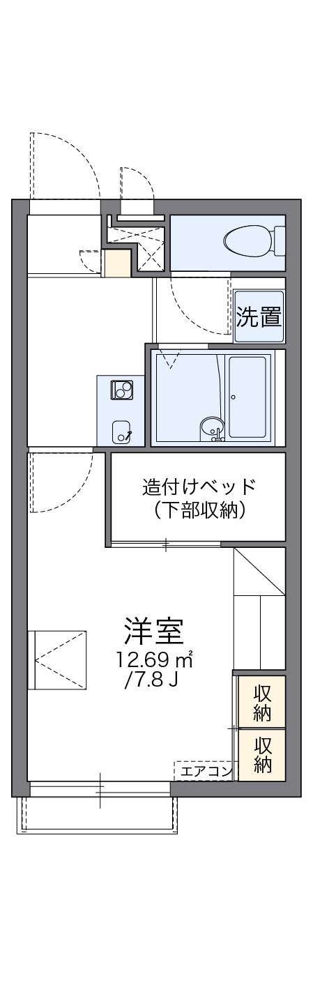 レオパレスディライトフルの間取り写真