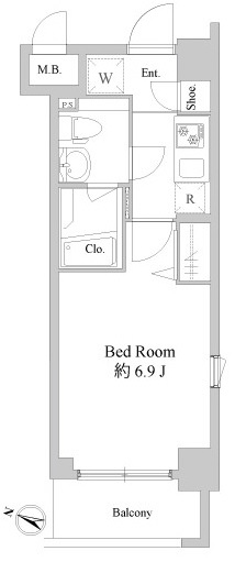 ドゥーエ新川崎の間取り写真