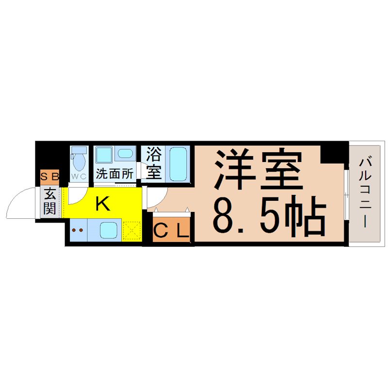 地下鉄桜通線 国際センター駅 徒歩9分 15階建 築7年の間取り写真