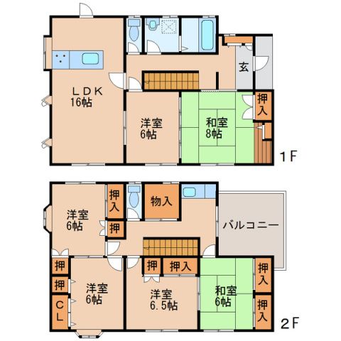 御庄貸家の間取り写真